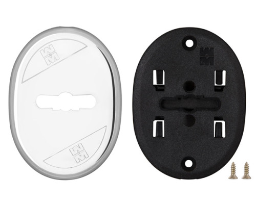 Накладка Mottura (Моттура) на сувальдный замок овальная со шторкой 95.324 (ХРОМ), 1 шт