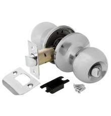 Ручка Punto (Пунто) защелка DK672 CP-BK (6072 CP-B) (фик.) хром 