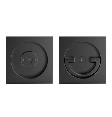 Ручка поворотная Armadillo (Армадилло) для раздвижных дверей SH.QUADRO55.BK8 BL-26 черный 