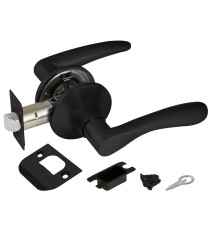 Ручка Punto (Пунто) защелка DK620 BL-PS (6020 BL-P) (без фик.) черный 