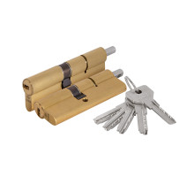 Цилиндровый механизм Cisa (Чиза) под вертушку ASIX OE302-23.66 (100 мм/45+10+45), ЛАТУНЬ 