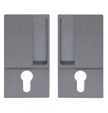 B30003.01.32 AGB (АГБ) Ручка WAVE под цилиндр (мат хром), для раздвижных дверей 