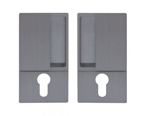 B30003.01.32 AGB (АГБ) Ручка WAVE под цилиндр (мат хром), для раздвижных дверей