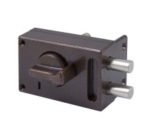 Замок Omega (Омега) накладной цилиндровый ЗН1-М1 КМЗ медь, 5 кл. 