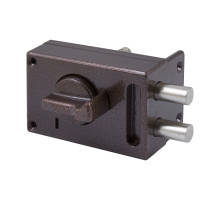 Замок Omega (Омега) накладной цилиндровый ЗН1-М1 КМЗ медь, 5 кл. 