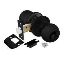 Ручка Ajax (Аякс) защелка DK682 BL-BK (6082 BL-B) (фик.) черный 