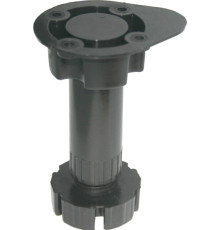 Опора кухонная регулируемая Н95-130, пластмасса черная