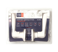 Ручка Punto (Пунто) защелка DK610/BL WH-ET (кл./фик.) белый 