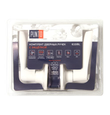 Ручка Punto (Пунто) защелка DK610/BL WH-ET (кл./фик.) белый 