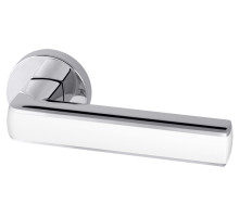 Ручка Armadillo (Армадилло) раздельная R.URB52.CUBE (CUBE URB3) CP/White-14 хром/белый 