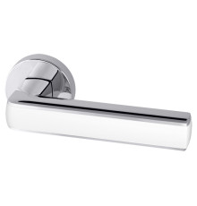 Ручка Armadillo (Армадилло) раздельная R.URB52.CUBE (CUBE URB3) CP/White-14 хром/белый 