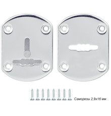 Декоративная Punto (Пунто) накладка ESC021-SS (нержавейка) на сув. замок (1 пара) 