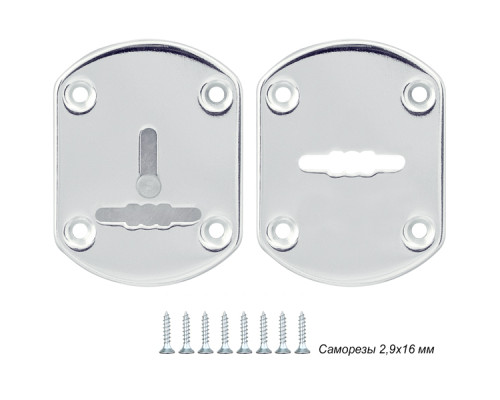 Декоративная Punto (Пунто) накладка ESC021-SS (нержавейка) на сув. замок (1 пара)
