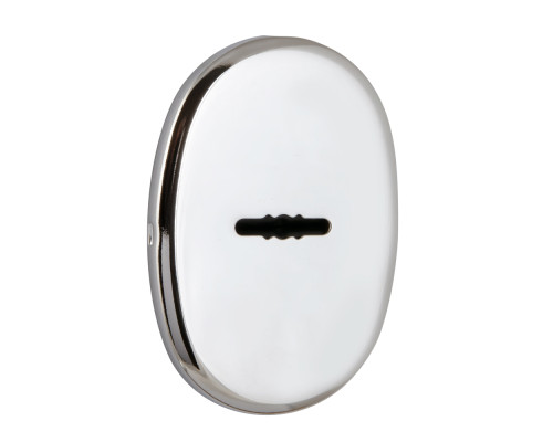 Накладка Fuaro (Фуаро) на сувальдный замок ESC.S-auto.ECO/OV.477 (ESC 477 eco) с авт. шторками CP хром