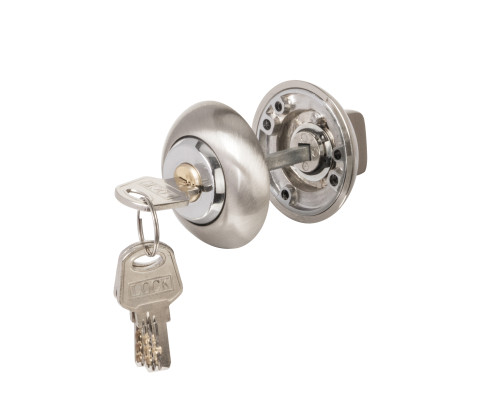 Ручка поворотная Ajax (Аякс) с фиксацией ключом BK6.FIX.JR SN-3 мат.никель