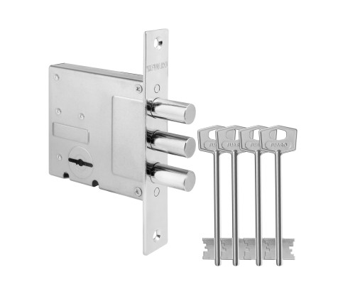 Замок Fuaro (Фуаро) врезной сувальдный MDV812/S-60.00.3R14 4key