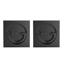 Ручка поворотная Armadillo (Армадилло) для раздвижных дверей SH.QUADRO55.BK8x2 BL-26 черный 