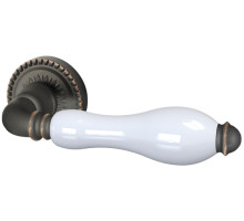 Ручка Armadillo (Армадилло) раздельная R.CL55.Silvia (Silvia CL1) ABL-18/WP-109 темная медь/бел.фарфор 