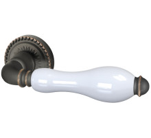 Ручка Armadillo (Армадилло) раздельная R.CL55.Silvia (Silvia CL1) ABL-18/WP-109 темная медь/бел.фарфор 