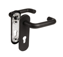 Ручка Fuaro (Фуаро) дверная FP.DH172.0433 NE (B2B) (8x120) с пружиной BL-24 черный 