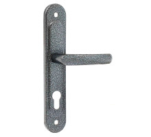 Ручка дверная Zenit (Зенит) на планке РФ1-68.02 серебро 