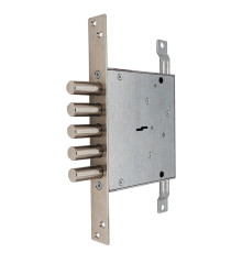 Замок Mettem (Меттэм) врезной сувальдный ЗВ8 140.1.0 с тягами, 5 кл. (ключ 80 мм) 