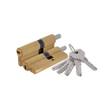 Цилиндровый механизм Cisa (Чиза) под вертушку ASIX OE302-18.00 (80 мм/35+10+35), ЛАТУНЬ 