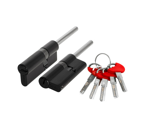 Цилиндровый Fuaro (Фуаро) механизм D-PRO5007 Tang 75 w/k (40+10+25) BL-24 черный 5Key без верт.