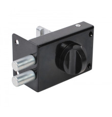 Замок Omega (Омега) накладной цилиндровый ЗН1 2Р черный 