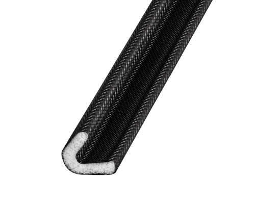 Уплотнитель Fuaro (Фуаро) самоклеящийся ADH/PPU-15x10mm, (ППУ 15х10 мм) BLACK черный 500m