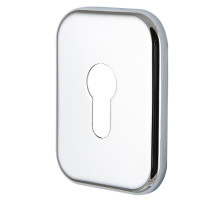 Декоративная Armadillo (Армадилло) Квадратная накладка на цилиндр ET-DEC SQ (ATC Protector 1) CP-8 Хром 