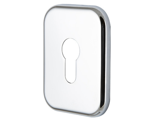 Декоративная Armadillo (Армадилло) Квадратная накладка на цилиндр ET-DEC SQ (ATC Protector 1) CP-8 Хром