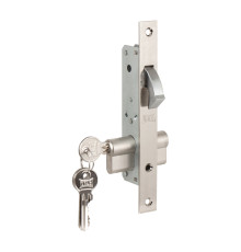 Замок Kale kilit (Кале килит) врезной цилиндровый узкопрофильный 201 (20 mm) (никель), 3 кл. 