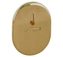 Накладка Fuaro (Фуаро) на сувальдный замок ESC.S-lift.SF/OV.476 (ESC 476) с шторкой GP латунь 
