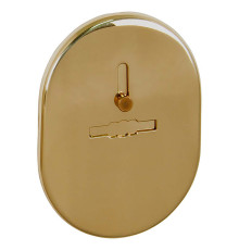 Накладка Fuaro (Фуаро) на сувальдный замок ESC.S-lift.SF/OV.476 (ESC 476) с шторкой GP латунь 