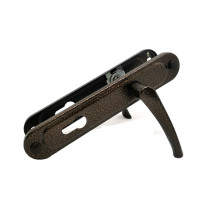 Ручка дверная Absolyute (Абсолют) на планке РФ1-85/07А (медь антик) 