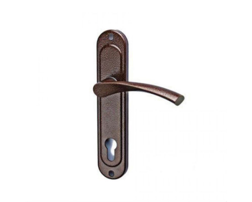 Ручки Elbor (Эльбор) фалевые 4.325.КАПЛЯ.МА, под цил. механизм, медный антик, 85 мм (для 1.03.25, 1.01.27)