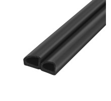 Уплотнитель Fuaro (Фуаро) самоклеящийся ADH/D-14,5x13,5mm (031), BLACK черный 100 m 