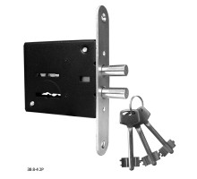 Замок Omega (Омега) врезной сувальдный ЗВ8-4 2Р, 3 кл. 