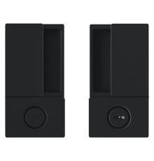 B30002.02.93 AGB (АГБ) Ручка WAVE под WC (черный), для раздвижных дверей 