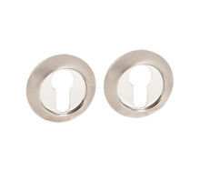 Накладка Fuaro (Фуаро) под цилиндр ET.R.RM54 (ET RM) SN/CP-3 матовый никель/хром 