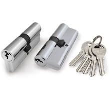 Цилиндровый Fuaro (Фуаро) механизм (100 ZA/70) 1000ZAKey70(30+10+30) CP хром 5Key 