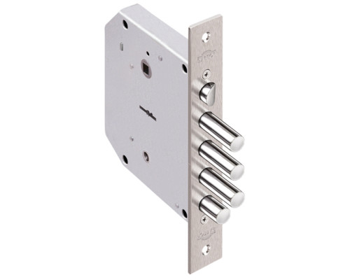 Замок Elbor (Эльбор) врезной сувальдный с задвижкой и защёлкой Базальт 1.05.41, 5 кл. /02646/