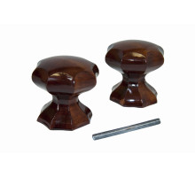 Ручка-кнопка veles (ВЕЛЕС) фигурная Красное дерево 