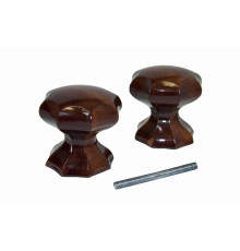 Ручка-кнопка veles (ВЕЛЕС) фигурная Красное дерево 