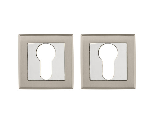 Накладка Punto (Пунто) под цилиндр ET.K.QL52 (ET QL) SN/CP-3 матовый никель/хром