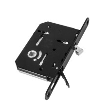 B08981.50.93 AGB (АГБ) Защелка врезная WC для раздвижных дверей (черный) SCIVOLA TRE 