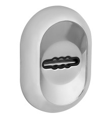 Накладка Fuaro (Фуаро) на сувальдный замок ESC.S-auto/CRE/OV.13 (ESC-13S) с автомат. шторками CP хром 