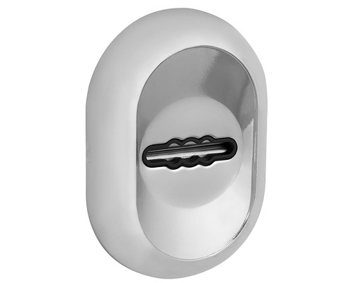 Накладка Fuaro (Фуаро) на сувальдный замок ESC.S-auto/CRE/OV.13 (ESC-13S) с автомат. шторками CP хром