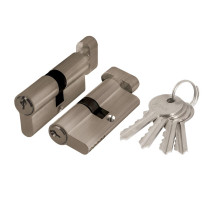 Цилиндровый Ajax (Аякс) механизм (AX102/60) AX1002Knob60 (25+10+25)/HD AB бронза 4Key с вертушкой 